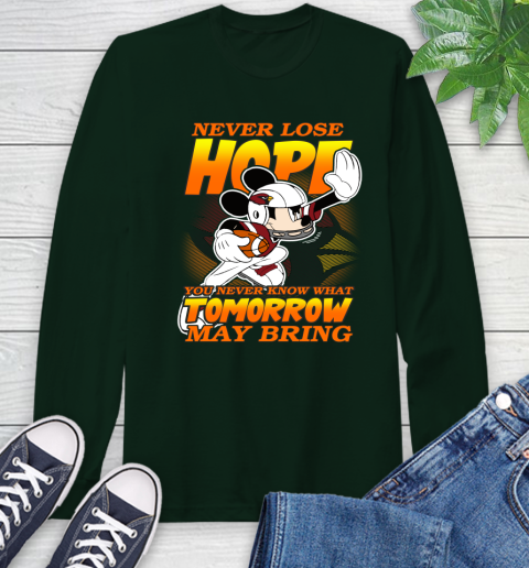 Atlanta Falcons NFL Football Mickey Disney Never Lose Hope (2) Long Sleeve T-Shirt 7