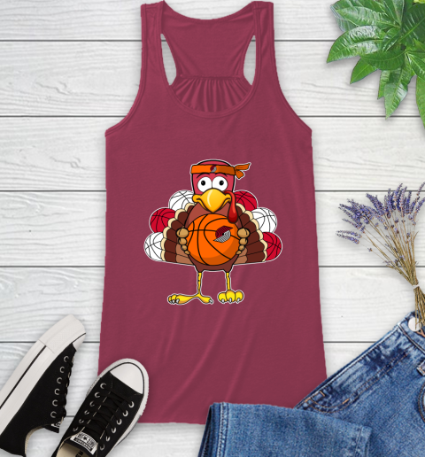 Portland Trail Blazers Turkey thanksgiving day Racerback Tank 8
