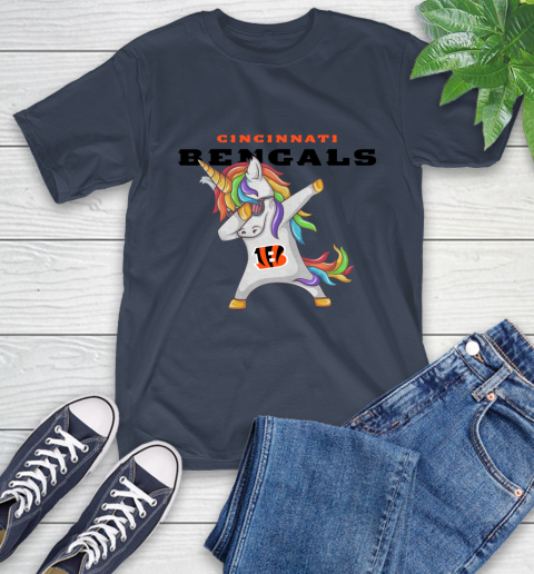 Cincinnati Bengals NFL Football Funny Unicorn Dabbing Sports T-Shirt 16