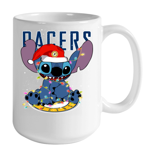 Indiana Pacers NBA noel stitch Basketball Christmas Color Changing Mug 15oz 2