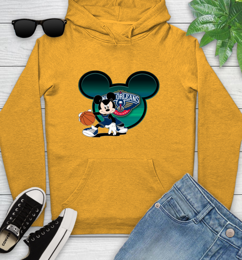 NBA New Orleans Pelicans Mickey Mouse Disney Basketball Youth Hoodie 3