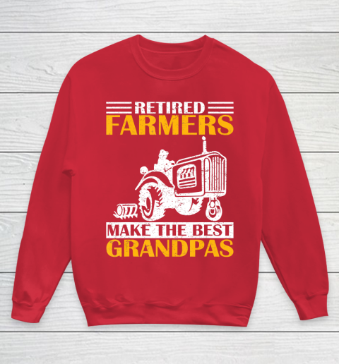 GrandFather gift shirt Retired Farmer Tractor Make The Best Grandpa Retirement Gift T Shirt Youth Sweatshirt 7