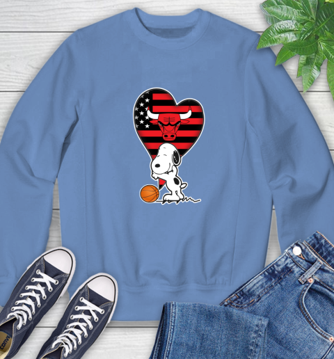 Chicago Bulls NBA Basketball The Peanuts Movie Adorable Snoopy Sweatshirt 11