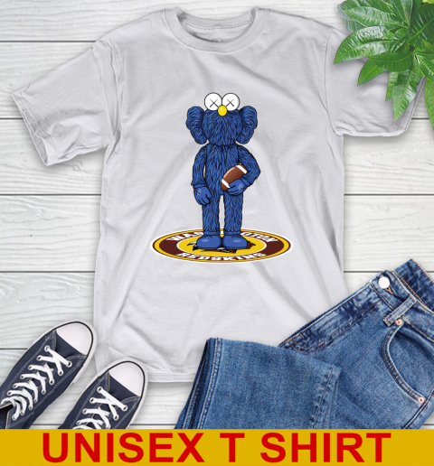 NFL Football Washington Redskins Kaws Bff Blue Figure Shirt T-Shirt 12