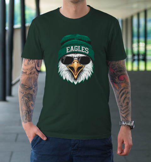 Cool Face Eagles With Sunglasses Vintage Funny T-Shirt 3