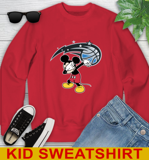 Orlando Magic NBA Basketball Dabbing Mickey Disney Sports Youth Sweatshirt 8
