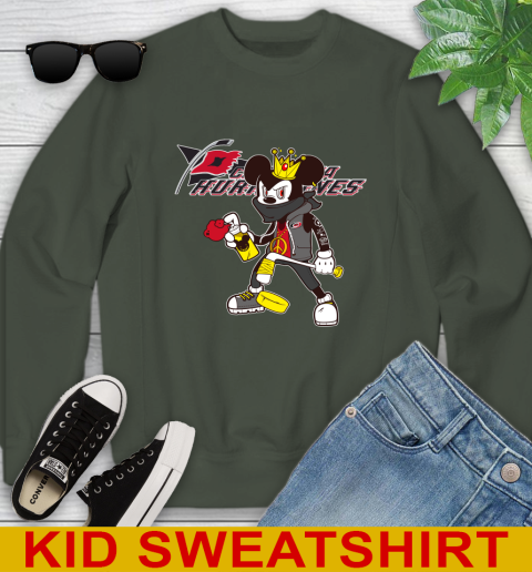 Carolina Hurricanes NHL Hockey Mickey Peace Sign Sports Youth Sweatshirt - Image 10
