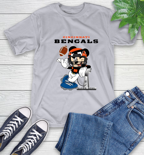 NFL Cincinnati Bengals Mickey Mouse Disney Super Bowl Football T Shirt T-Shirt 6