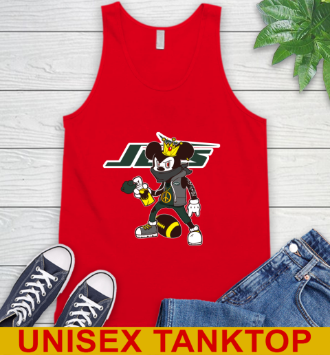 New York Jets NFL Football Mickey Peace Sign Sports Tank Top 6