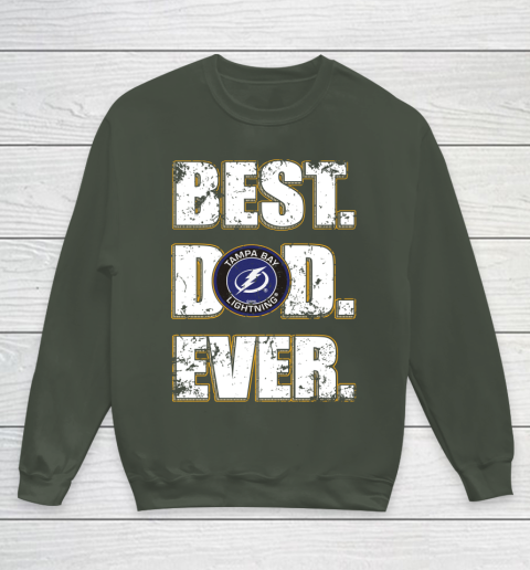 NHL Tampa Bay Lightning Hockey Best Dad Ever Family Shirt Youth Sweatshirt 8