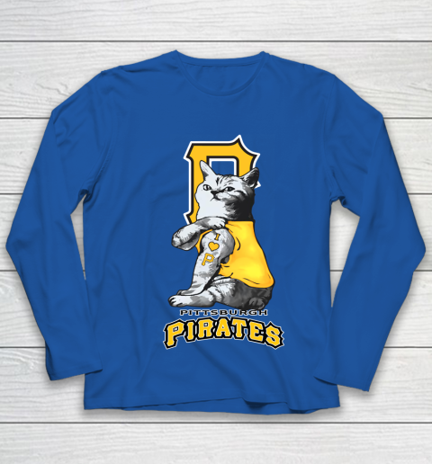 MLB Baseball My Cat Loves Pittsburgh Pirates Youth Long Sleeve 7