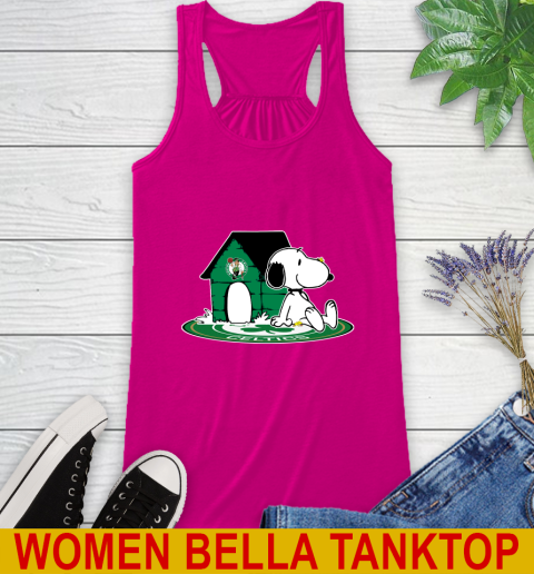 NBA Basketball Boston Celtics Snoopy The Peanuts Movie Shirt Racerback Tank 8