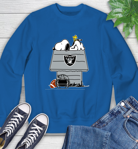 Oakland Raiders NFL Football Snoopy Woodstock The Peanuts Movie Sweatshirt 8