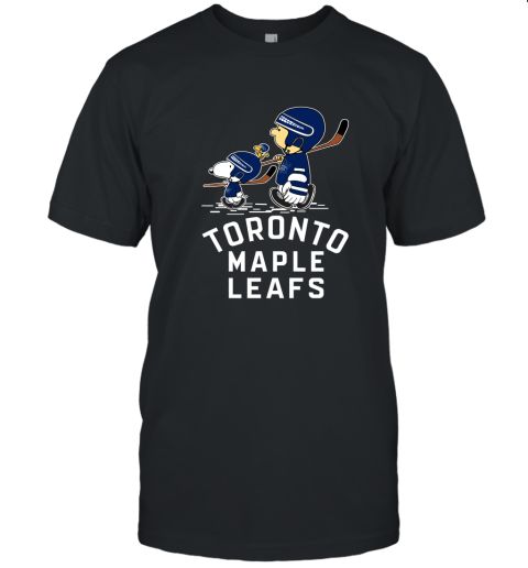 Let's Play Toronto Maples Leafs Ice Hockey Snoopy NHL Unisex Jersey Tee