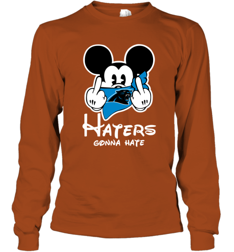 Carolina panthers haters gonna hate mickey mouse shirt, hoodie, sweater,  long sleeve and tank top