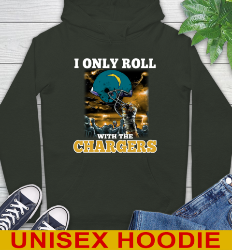 Los Angeles Chargers NFL Football I Only Roll With My Team Sports Hoodie 12