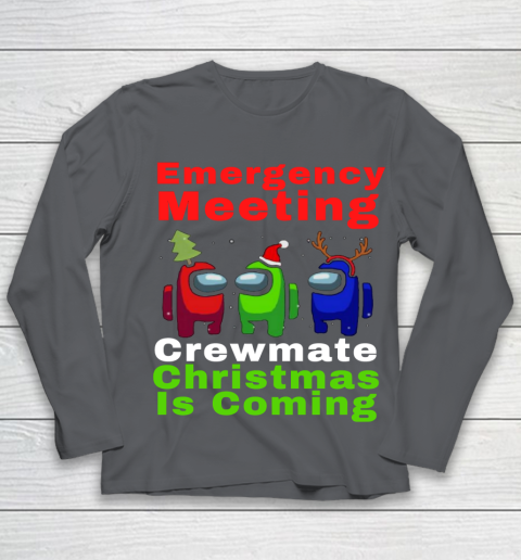 Among Us Emergency Meeting Crewmate Christmas Is Coming Youth Long Sleeve 6