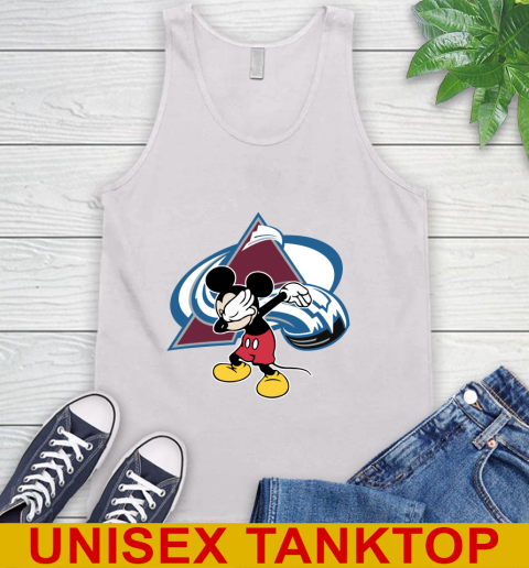 Colorado Avalanche NHL Hockey Dabbing Mickey Disney Sports Tank Top