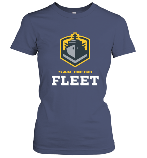 San Diego Fleet logo n6u1 san diego fleetlogo ladies t shirt 20 front heather navy