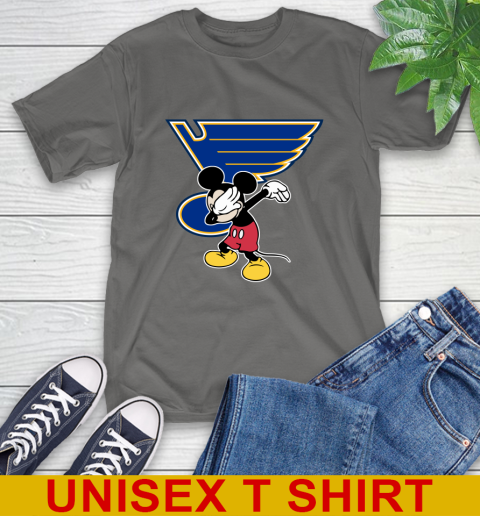 St.Louis Blues NHL Hockey Dabbing Mickey Disney Sports T-Shirt 8