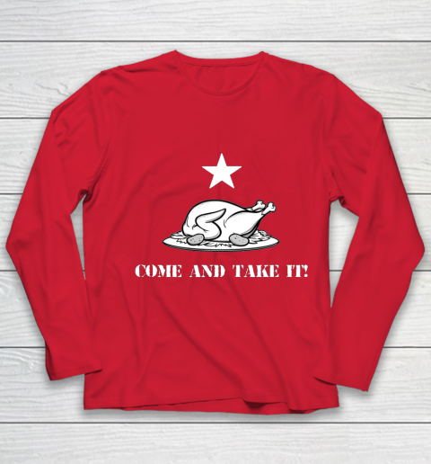 Thanksgiving Come And Take It Turkey Dinner Youth Long Sleeve 8