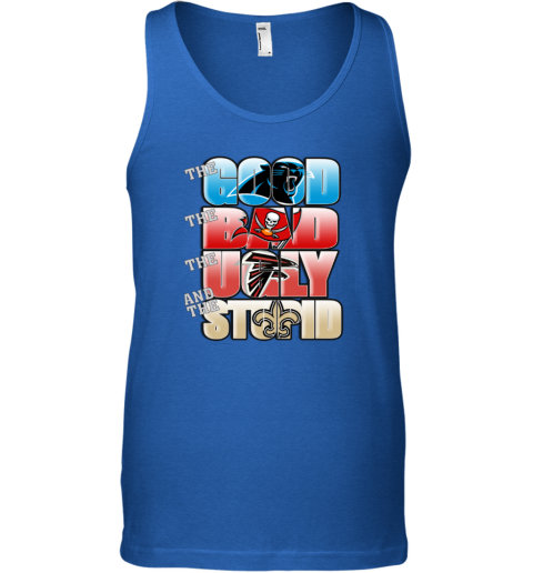 NFL Good Bad Ugly Stupid Mashup Carolina Panthers Tank Top c7yb nfl good bad ugly stupid mashup carolina panthers unisex tank 17 front royal