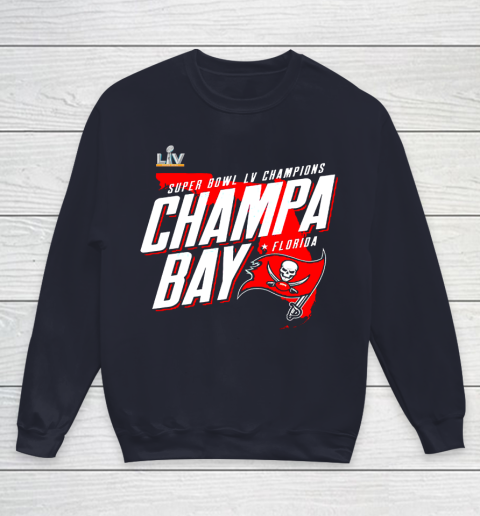 Champa Bay Tampa Bay Buccaneers Super Bowl LV Champions Youth Sweatshirt 2
