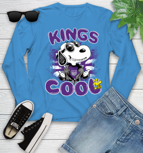 NBA Basketball Sacramento Kings Cool Snoopy Shirt Youth Long Sleeve 7