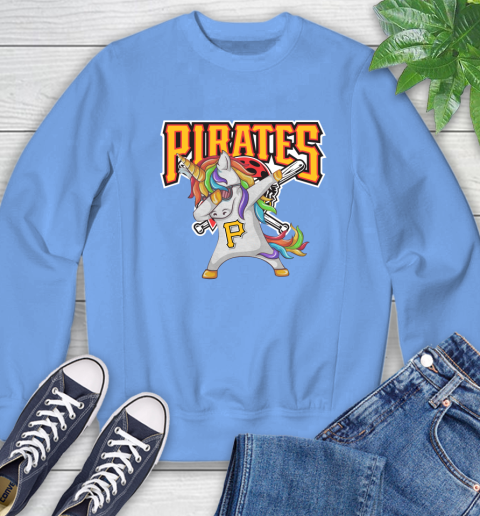 Pittsburgh Pirates MLB Baseball Funny Unicorn Dabbing Sports Sweatshirt 11