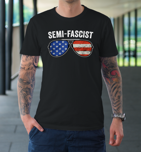 Semi Fascist Funny Political Humor Biden Quotes T-Shirt