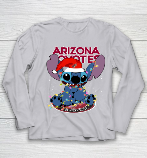 Arizona Coyotes NHL Hockey noel stitch Christmas Youth Long Sleeve 3