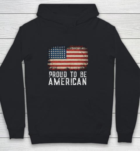 Proud American Patriotic USA Flag Youth Hoodie