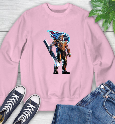 NFL Thanos Gauntlet Avengers Endgame Football Tennessee Titans Sweatshirt 9