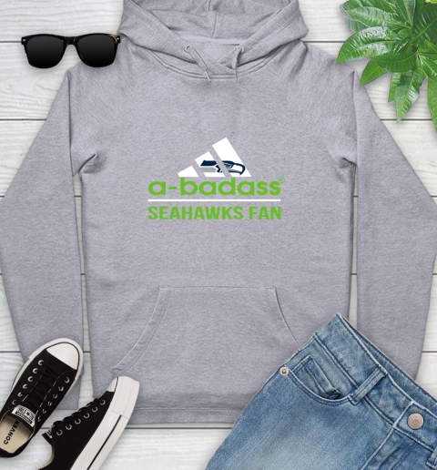 NFL A Badass Seattle Seahawks Fan Adidas Football Sports Youth Hoodie 6