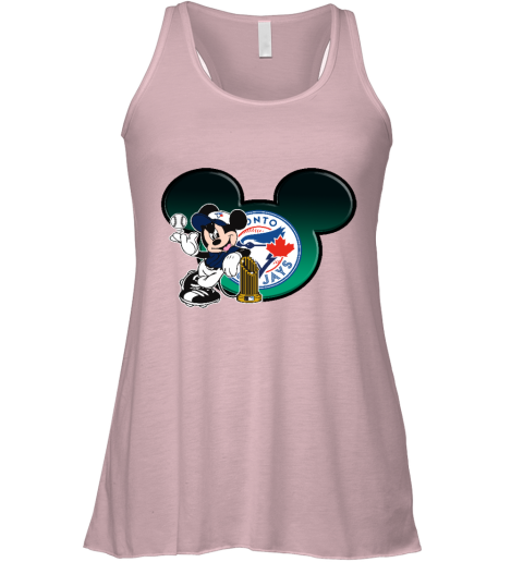 Toronto Blue Jays The Commissioner's Trophy Mickey Mouse ogik toronto blue jays the commissioneramp 39 s trophy mickey mouse flowy tank 32 front soft pink