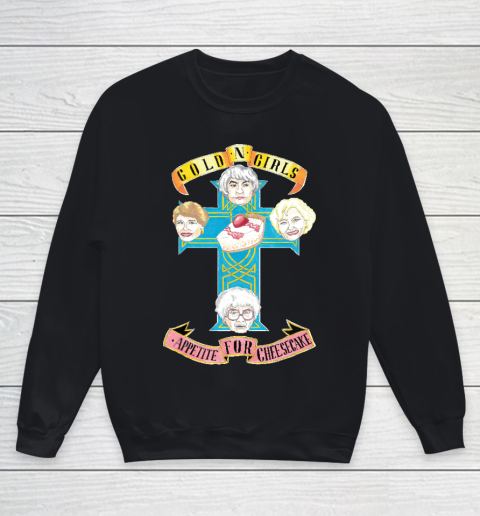 Golden Girls Appetite for Cheesecake Youth Sweatshirt