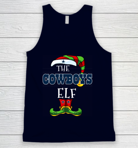 Dallas Cowboys Christmas ELF Funny NFL Tank Top 2