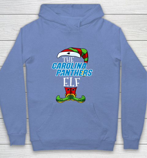 Carolina Panthers Christmas ELF Funny NFL Youth Hoodie 8