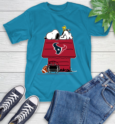 Houston Texans NFL Football Snoopy Woodstock The Peanuts Movie T-Shirt 8