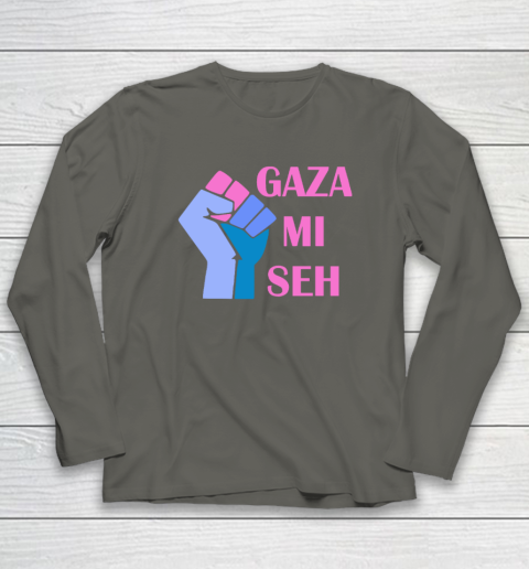Gaza Mi Seh Palestine Long Sleeve T-Shirt 4
