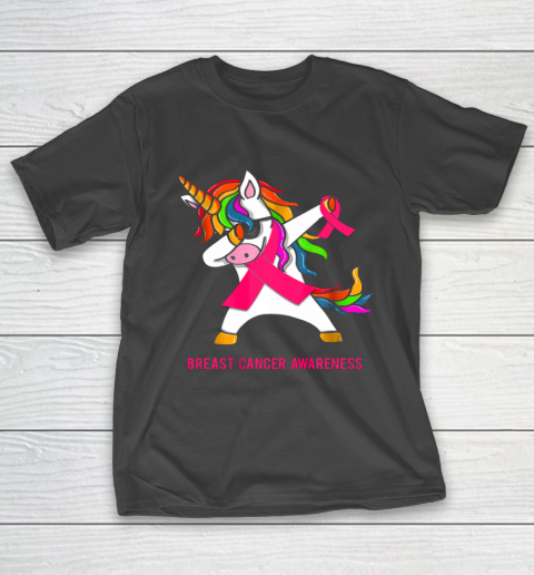 Inspirational Breast Cancer Awareness Unicorn T-Shirt