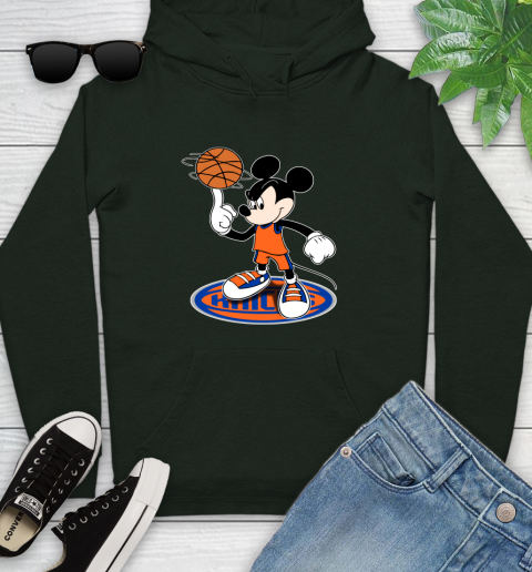 NBA Basketball New York Knicks Cheerful Mickey Disney Shirt Youth Hoodie 12
