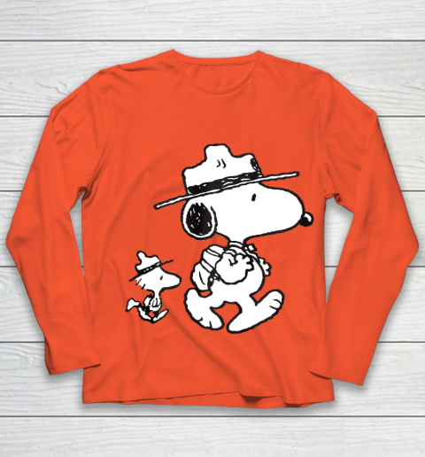 Funny Snoopy Woodstock Camping Youth Long Sleeve 2