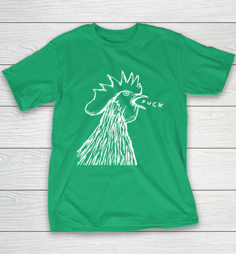 Funny Chicken Rooster Saying FUCK Youth T-Shirt 4