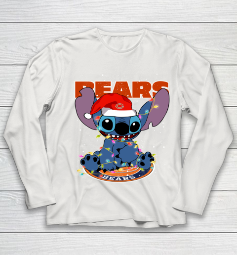 Chicago Bears NFL Football noel stitch Christmas Youth Long Sleeve 8