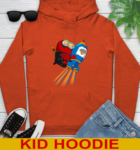 NBA Basketball New York Knicks Deadpool Minion Marvel Shirt Youth Hoodie 4