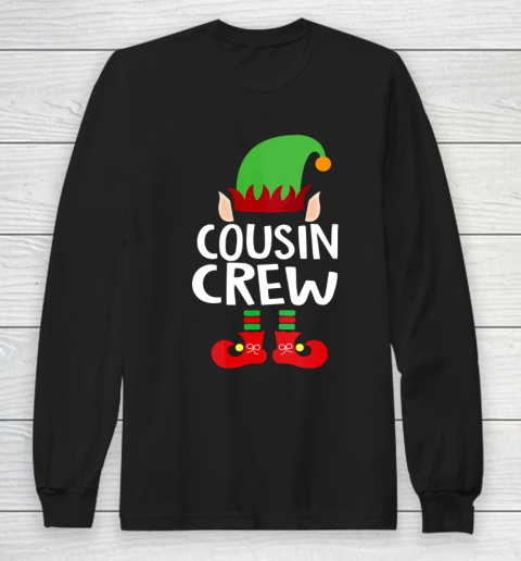 Cousin Crew ELF T Shirt Gift Family Matching Christmas Ugly Long Sleeve T-Shirt