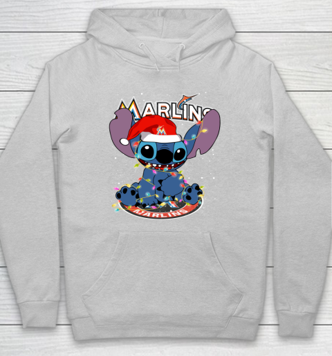 Miami Marlins MLB noel stitch Baseball Christmas Hoodie 4