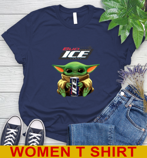 Star Wars Baby Yoda Hugs Bud Ice Beer Shirt 100