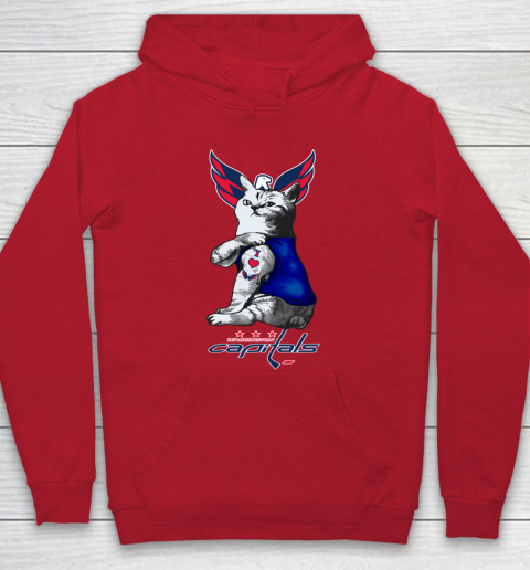 NHL My Cat Loves Washington Capitals Hockey Hoodie 7